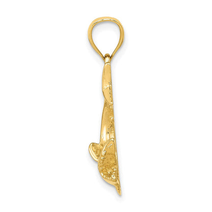 14K Gelbgold Hai-Anhänger