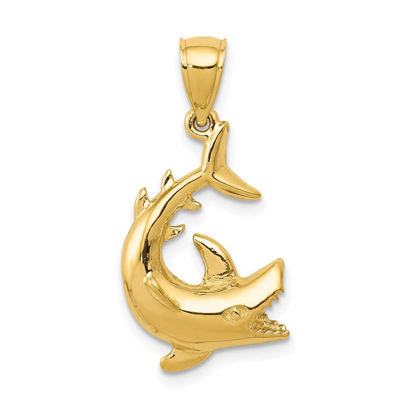 14K Gelbgold Hai-Anhänger