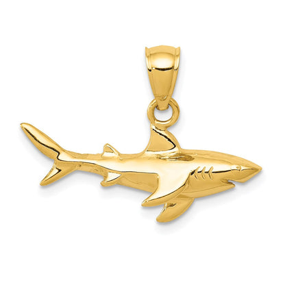 14K Gelbgold Hai-Anhänger