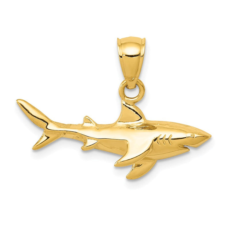 14K Gelbgold Hai-Anhänger