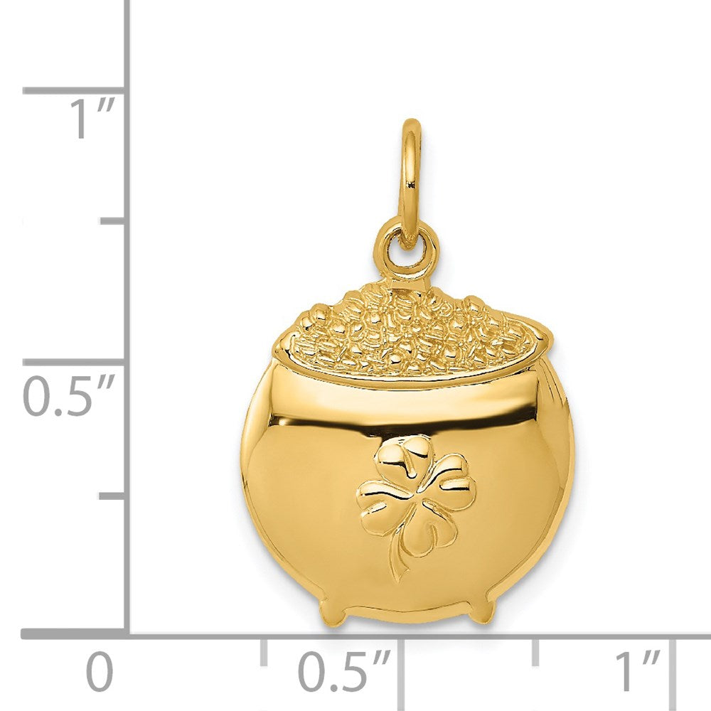 14K Gelbgold Pot Of Charm