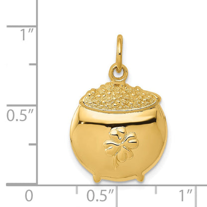 14K Gelbgold Pot Of Charm