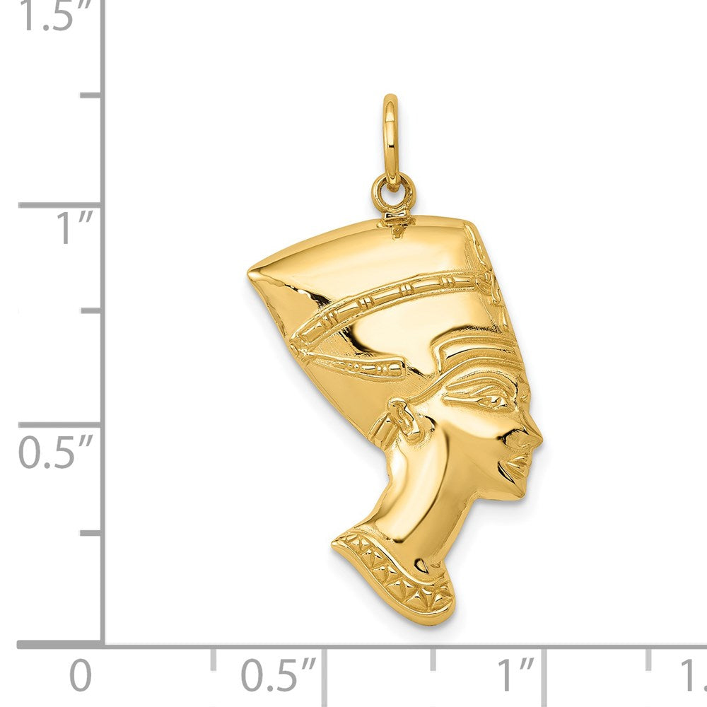 14K Gelbgold Nofretete-Charm