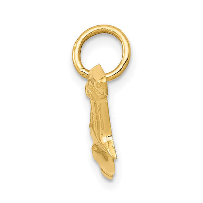 14K Gelbgold Hammerhead Shark Charm