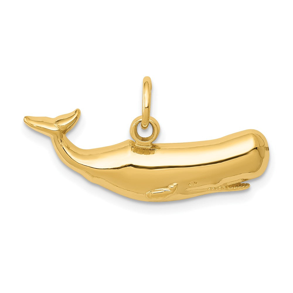 14K Gelbgold Sperm Wal Charm