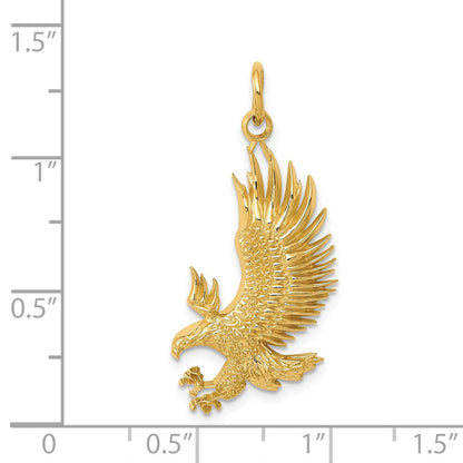 14K Gelbgold Weißkopfseeadler-Charm