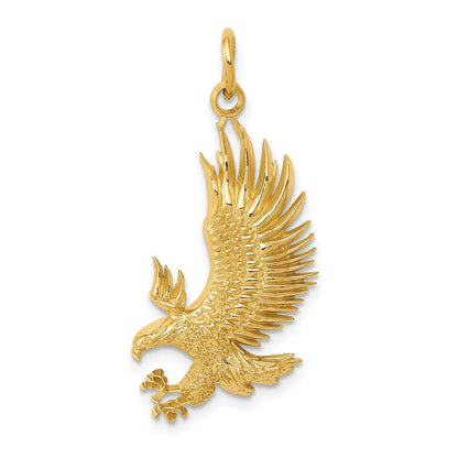 14K Gelbgold Weißkopfseeadler-Charm
