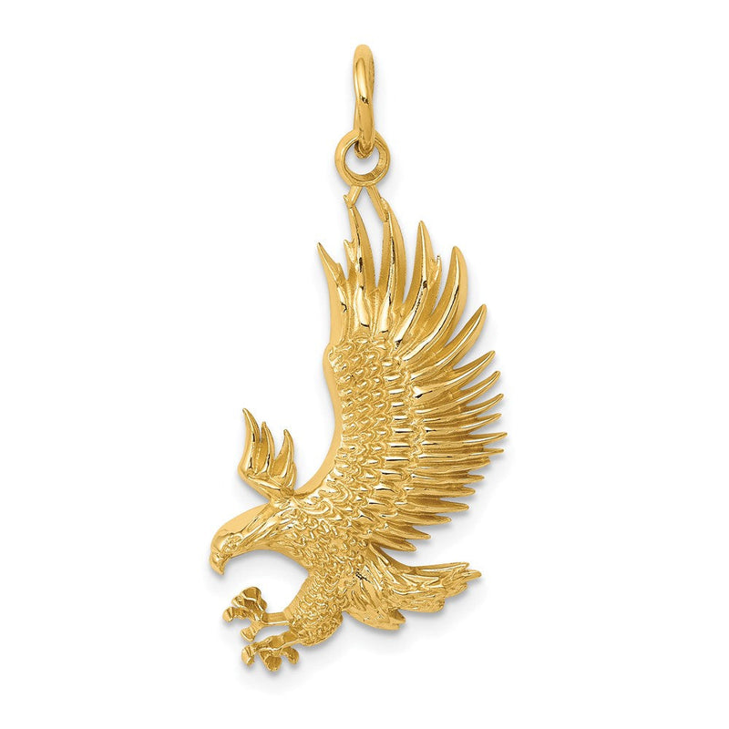 14K Gelbgold Weißkopfseeadler-Charm