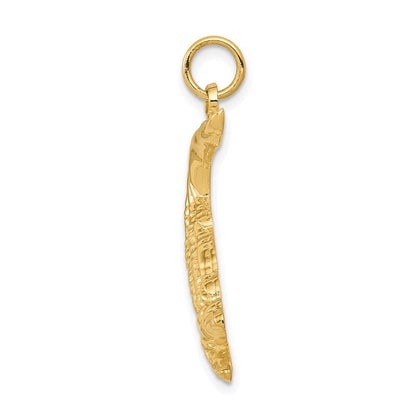 14K Gelbgold Alligator-Charm
