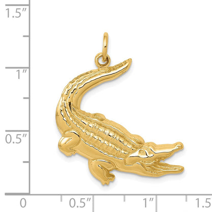 14K Gelbgold Alligator-Charm