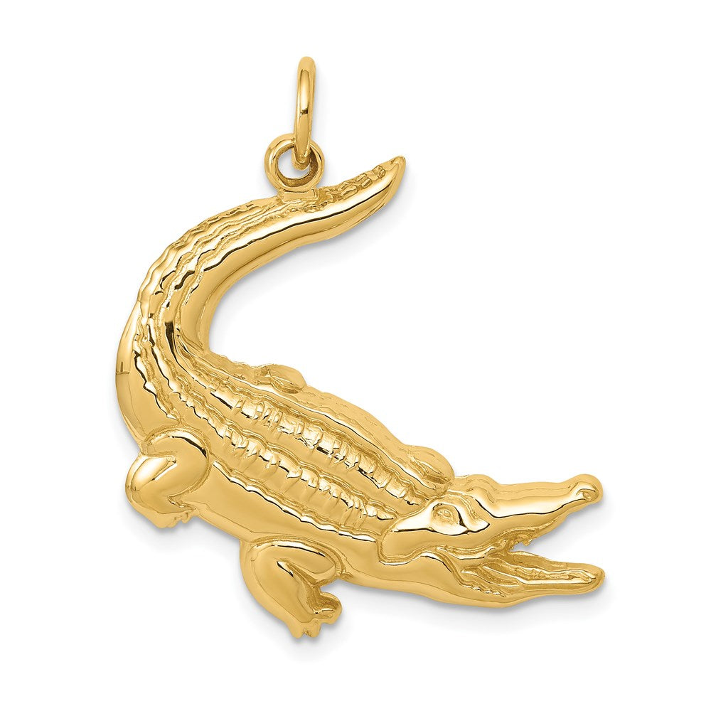 14K Gelbgold Alligator-Charm