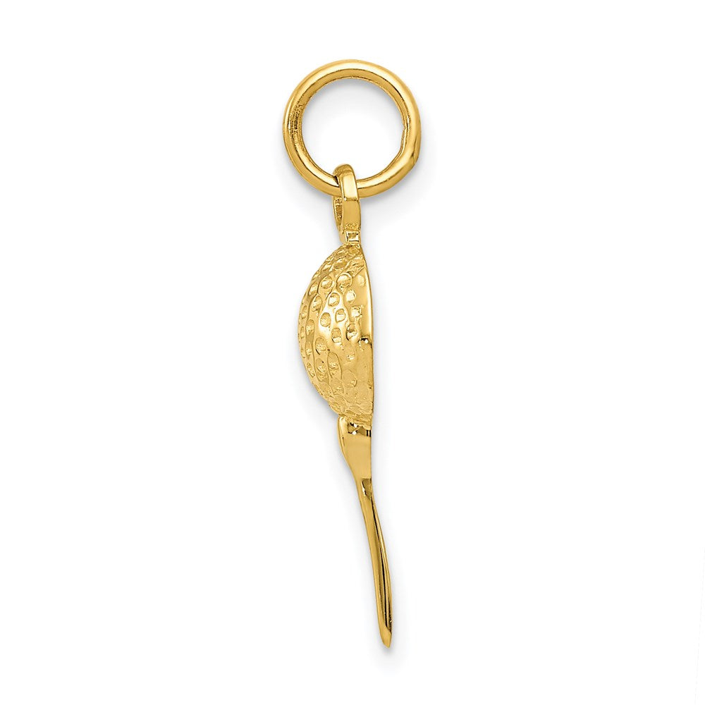 14K Gelbgold Golf Kugel Charm