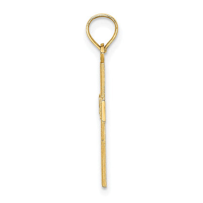 14K Gelbgold Rn Kreuz Charm