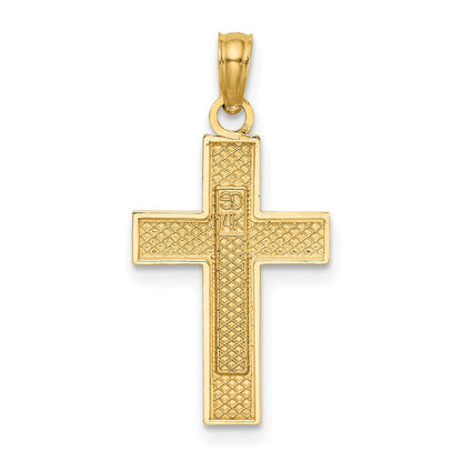 14K Gelbgold Krankenschwester Kreuz Charm