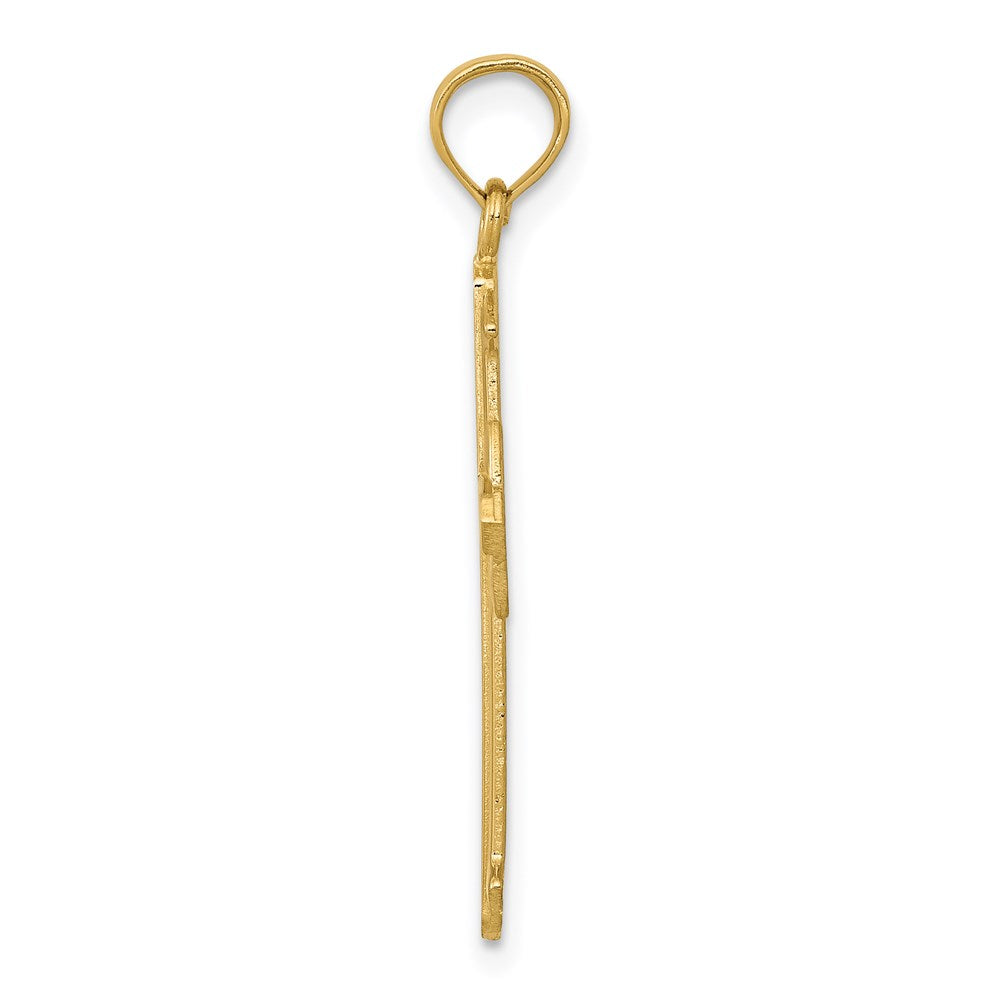14K Gelbgold Passion Kreuz Anhänger