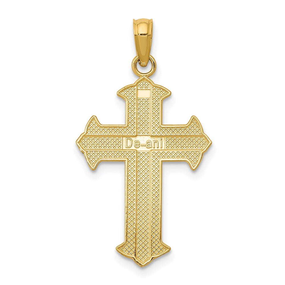 14K Gelbgold Passion Kreuz Anhänger
