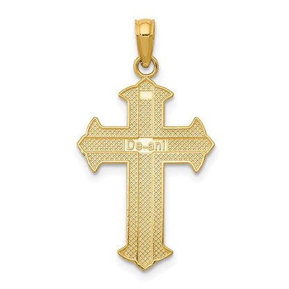 14K Gelbgold Passion Kreuz Anhänger