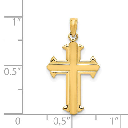14K Gelbgold Passion Kreuz Anhänger
