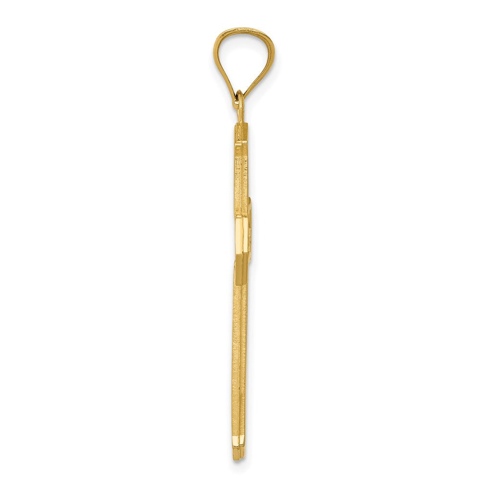 14K Gelbgold Passion-Kreuz-Anhänger