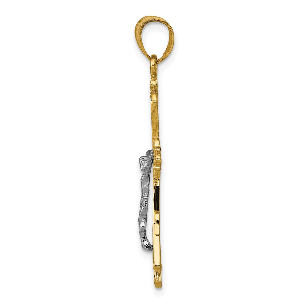 14K Bicolor Gold Anhänger