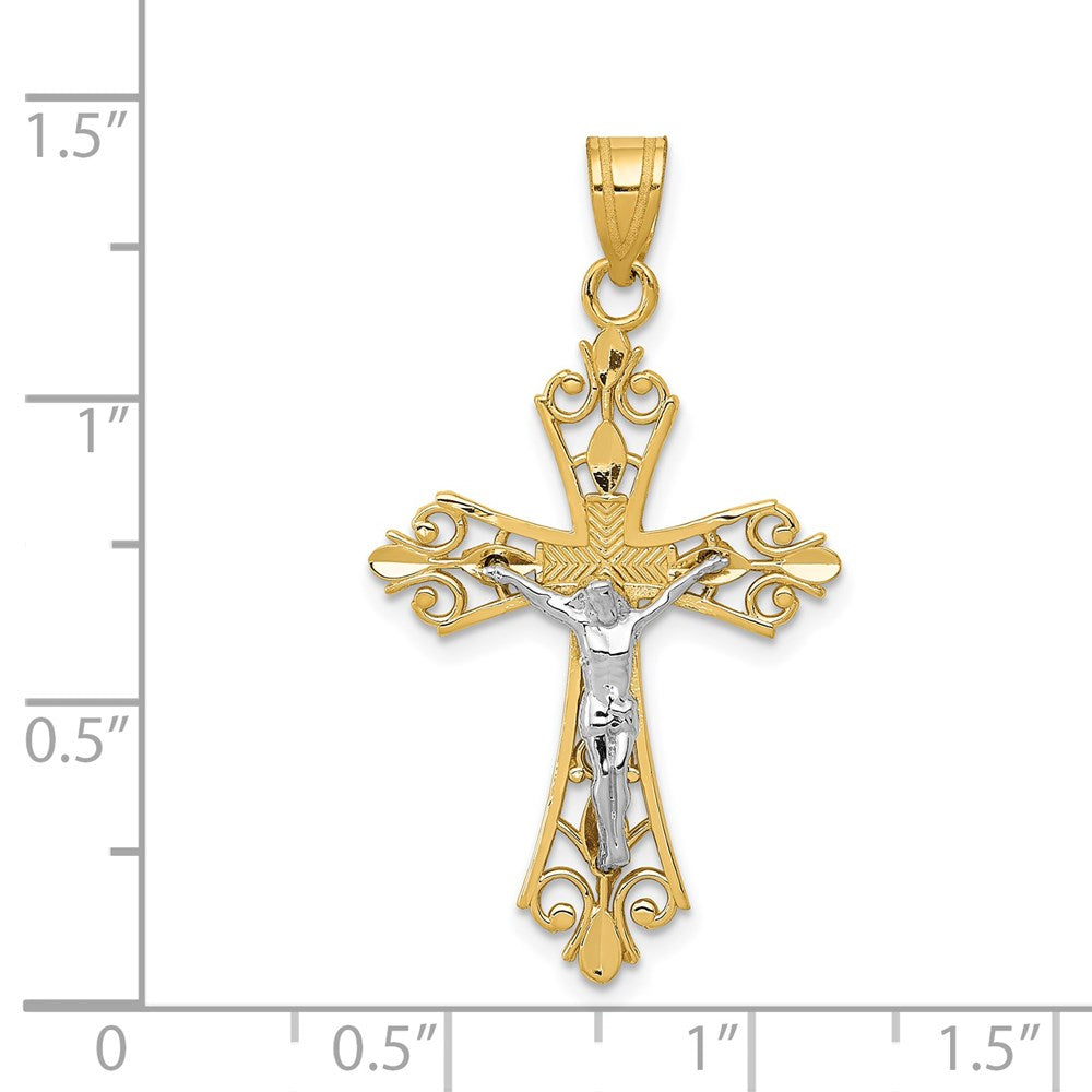 14K Bicolor Gold Anhänger