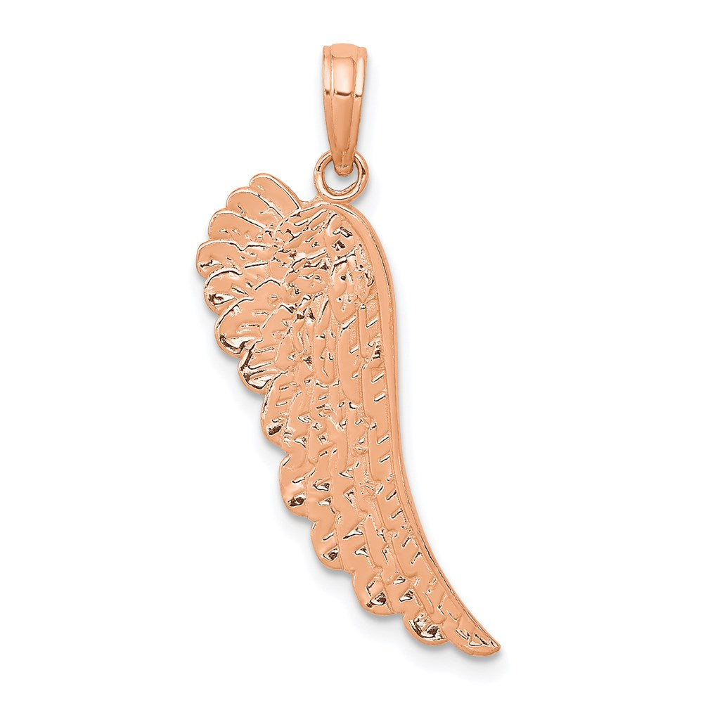 14K Roségold Engel Flügel Anhänger