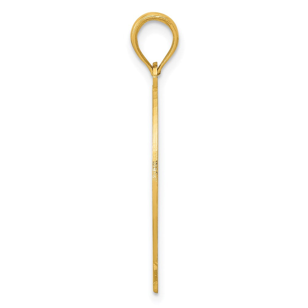 14K Gelbgold Ichthus Fisch Anhänger