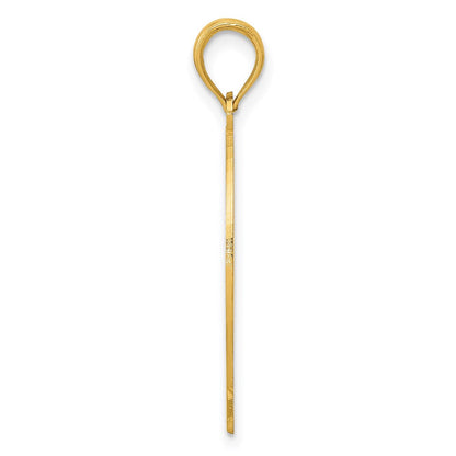 14K Gelbgold Ichthus Fisch Anhänger