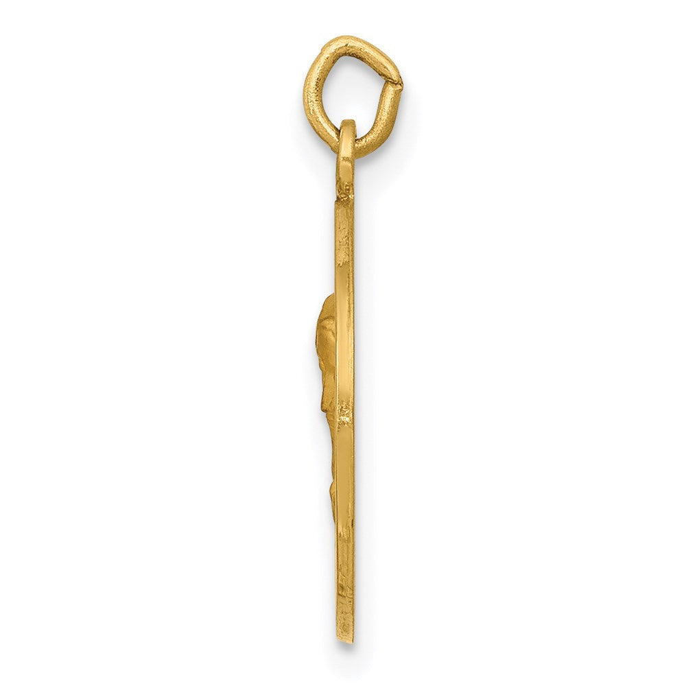 14K Gelbgold Schmerzensmutter-Medaille Charm