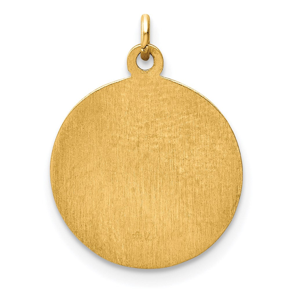 14K Gelbgold Schmerzensmutter-Medaille Charm
