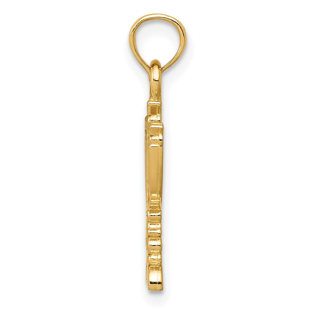 14K Gelbgold Menorah Anhänger