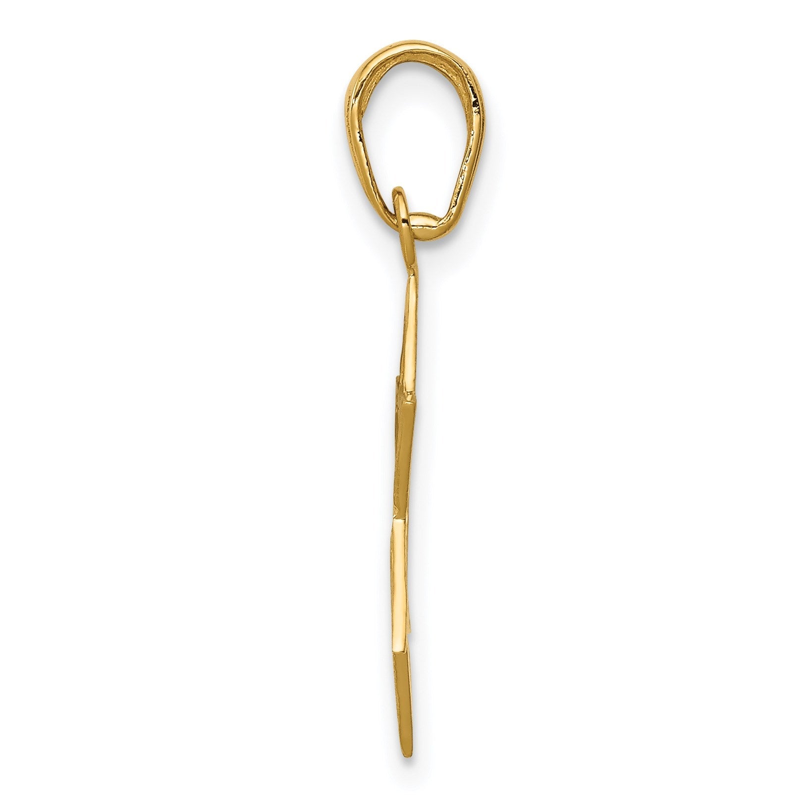 14K Gelbgold Stern Of David Anhänger