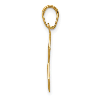 14K Gelbgold Stern Of David Anhänger