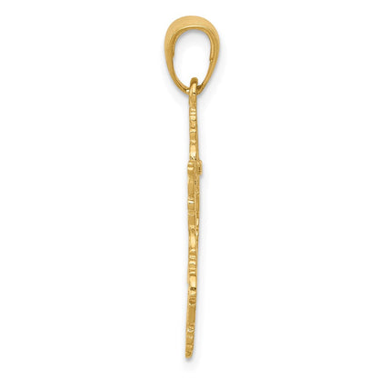 14K Gelbgold Stern Of David Anhänger