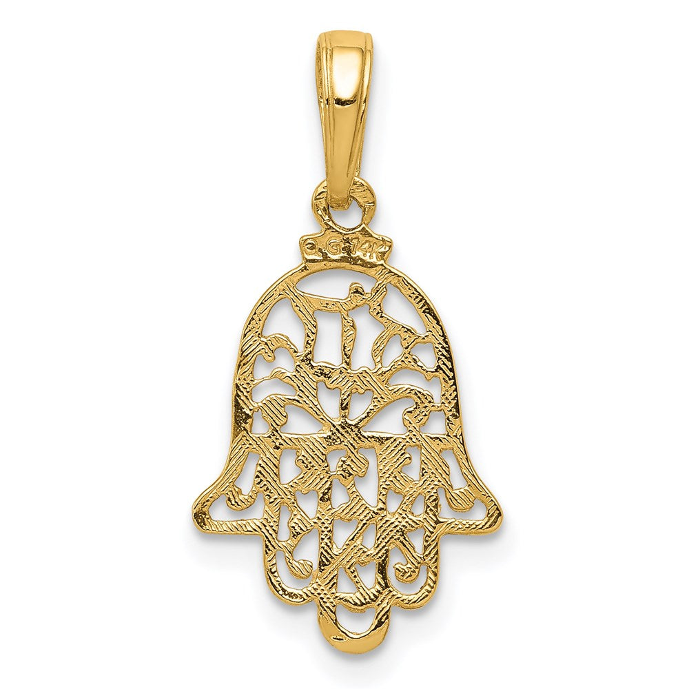 14K Gelbgold Chamseh Anhänger