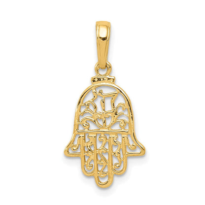 14K Gelbgold Chamseh Anhänger