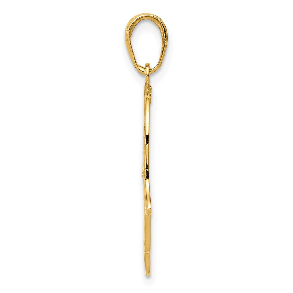 14K Gelbgold Filigran Chamseh Anhänger