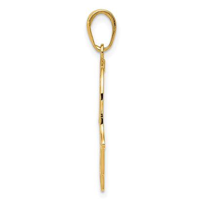 14K Gelbgold Filigran Chamseh Anhänger