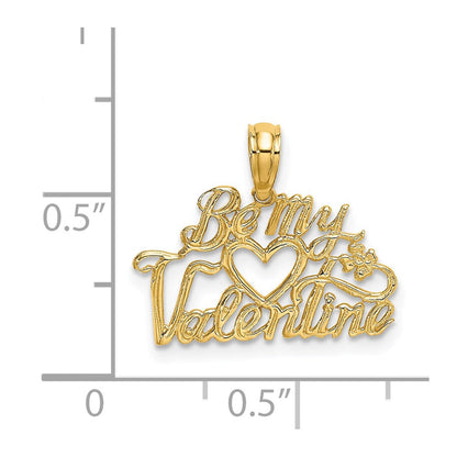 14K Gelbgold Be My Valentine Charm