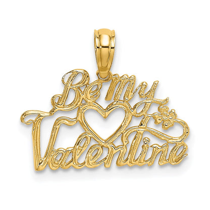 14K Gelbgold Be My Valentine Charm