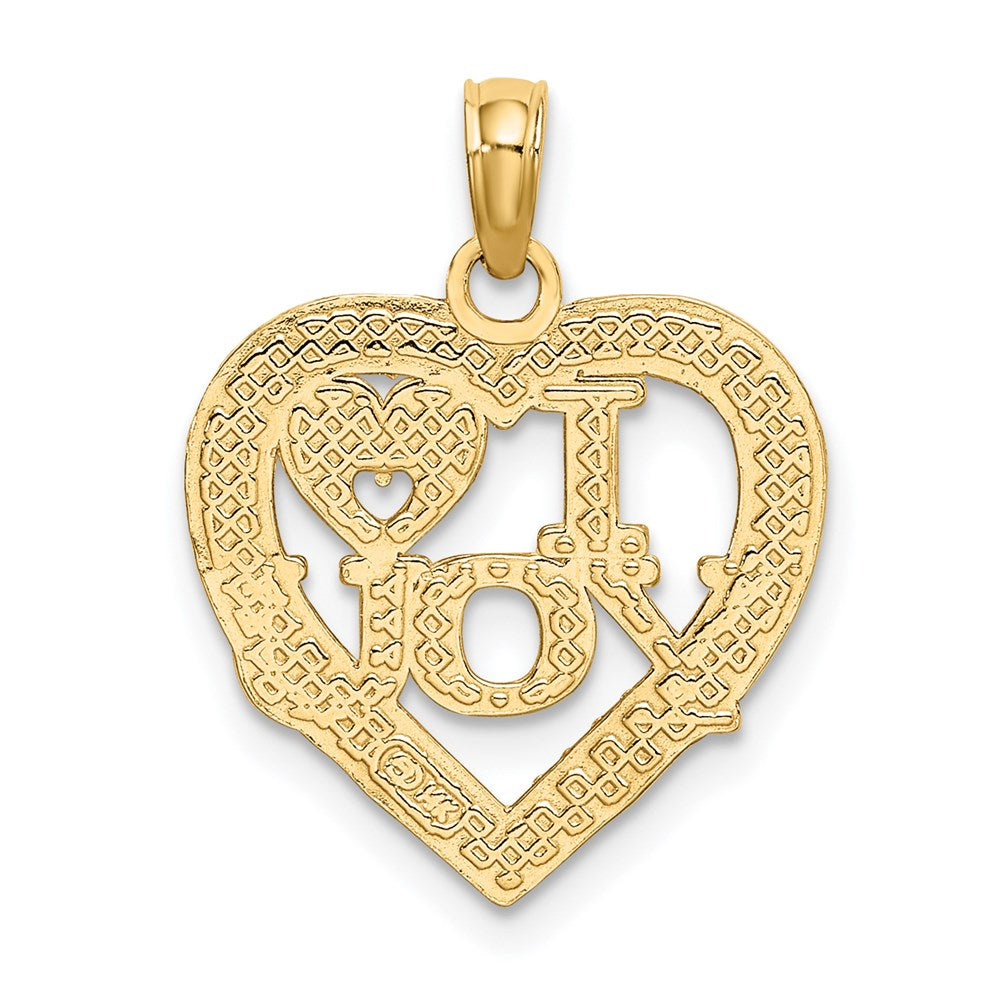 14K Gelbgold I Herz You Charm