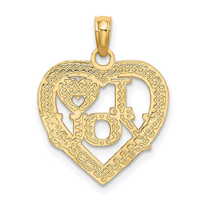 14K Gelbgold I Herz You Charm