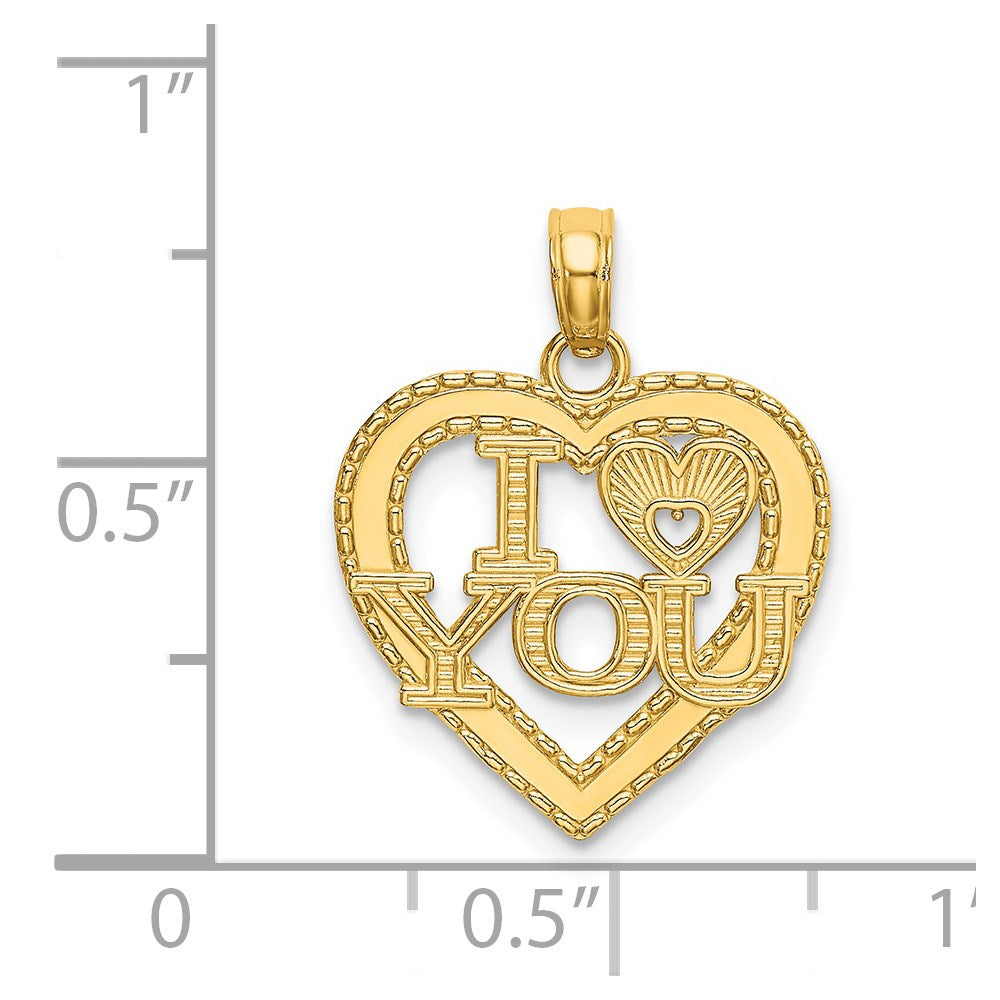 14K Gelbgold I Herz You Charm