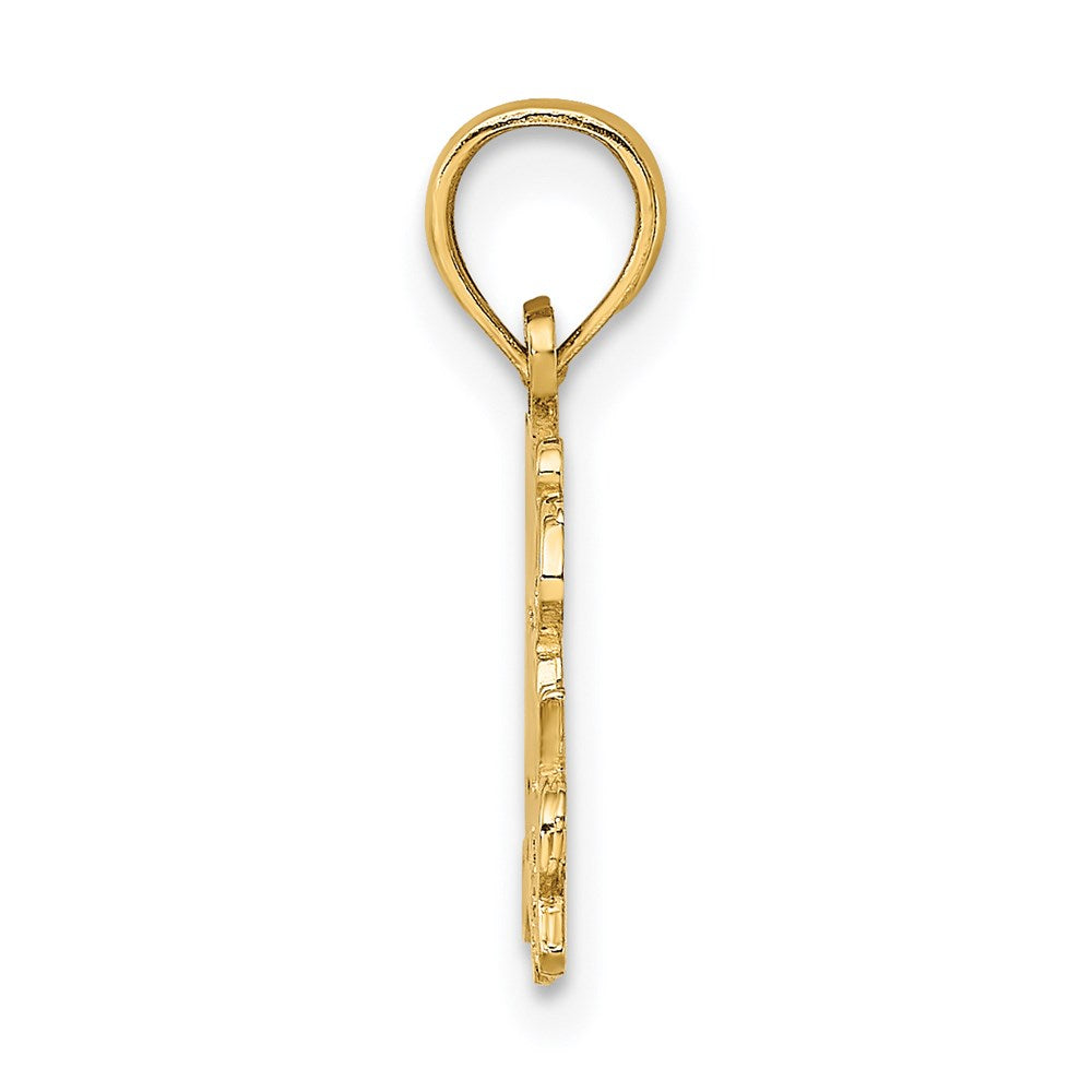 14K Gelbgold Today Tomorrow und für Immer Charm