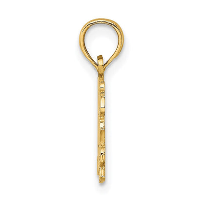 14K Gelbgold Today Tomorrow und für Immer Charm