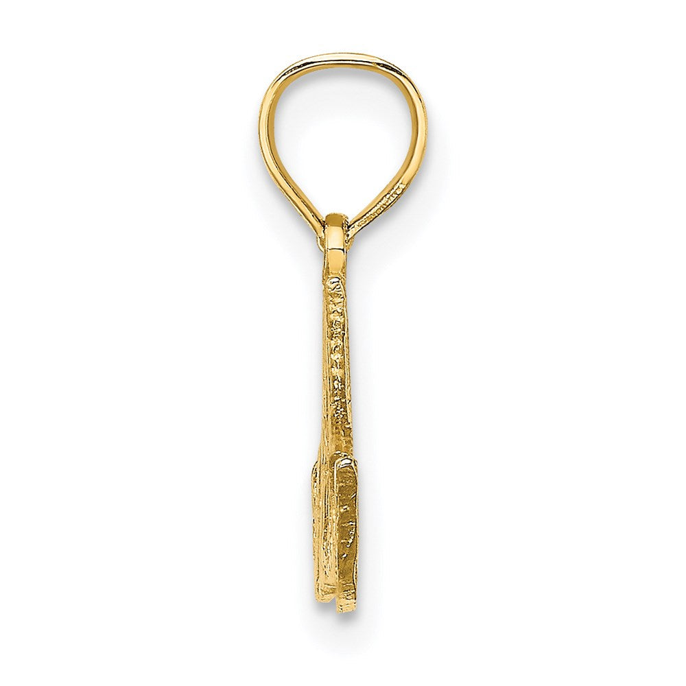 14K Gelbgold Poliert Happy Jahrestag Charm