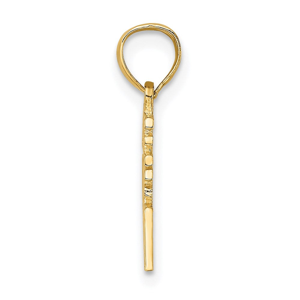 14K Gelbgold Leben Lachen Liebe Charm