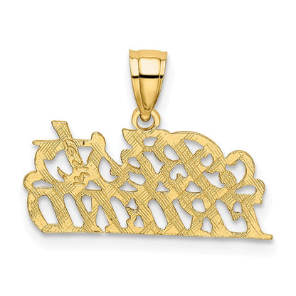 14K Gelbgold Beste Freund Charm