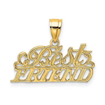 14K Gelbgold Beste Freund Charm