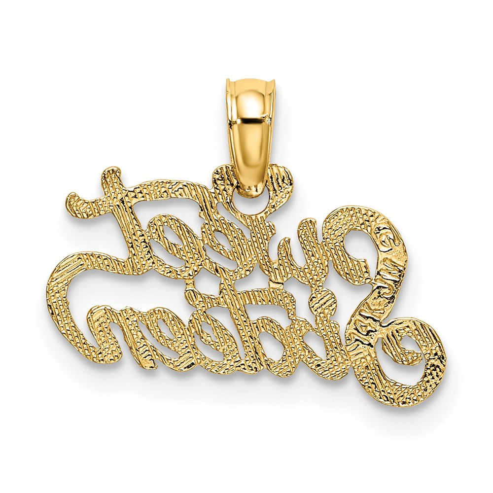 14K Gelbgold Süß Sechzehn Charm